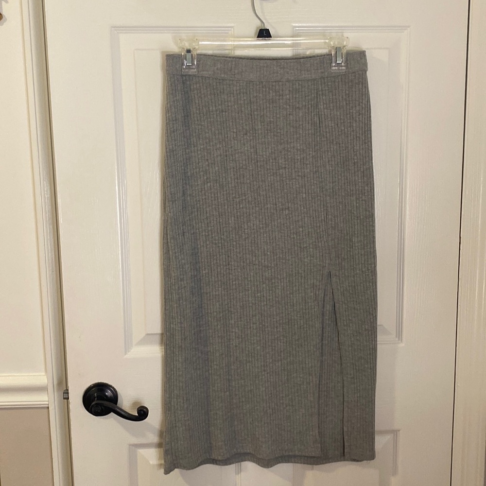 Gray Abercrombie maxi skirt